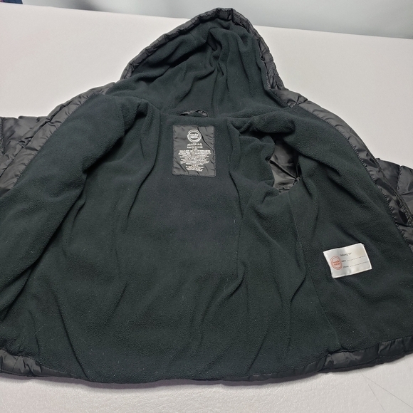 wonder nation kids gender neutral black puffer Jacket size XS 4-5 - Picture 4 of 8